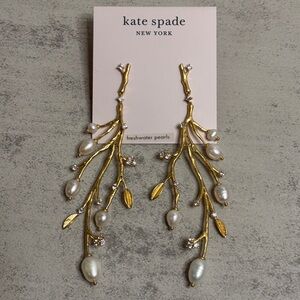 Kate Spade Brilliant Branches Freshwater Pearl Statement Earrings